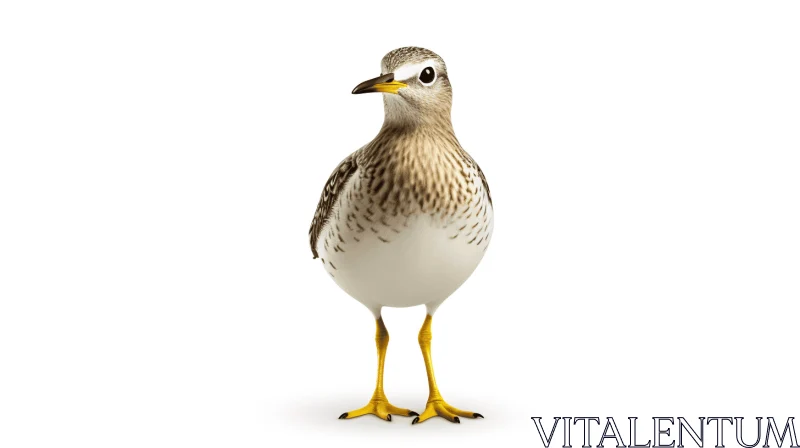 Photorealistic Bird with Yellow Legs - Tumblewave Art AI Image