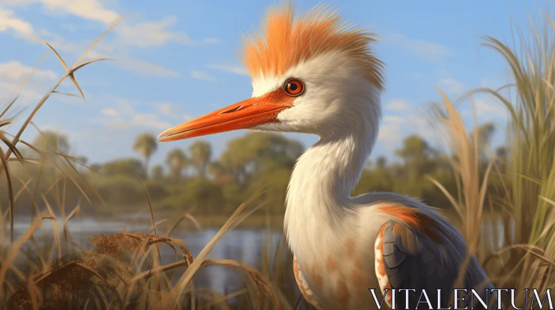 Captivating Bird in Tall Grass: A Tribute to Prehistoricore and Kushan Empire