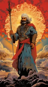 Aladdin Film Poster: Hyper-Detailed Illustrations in Muslim Lands