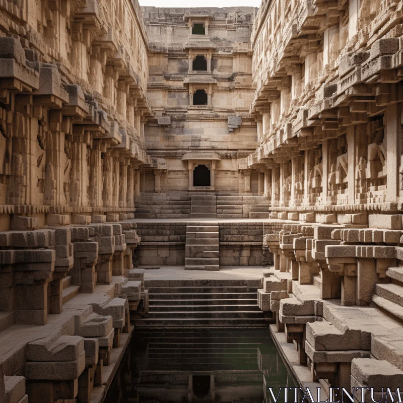 Captivating Architectural Marvel Surrounded by Water | Indian Traditions AI Image