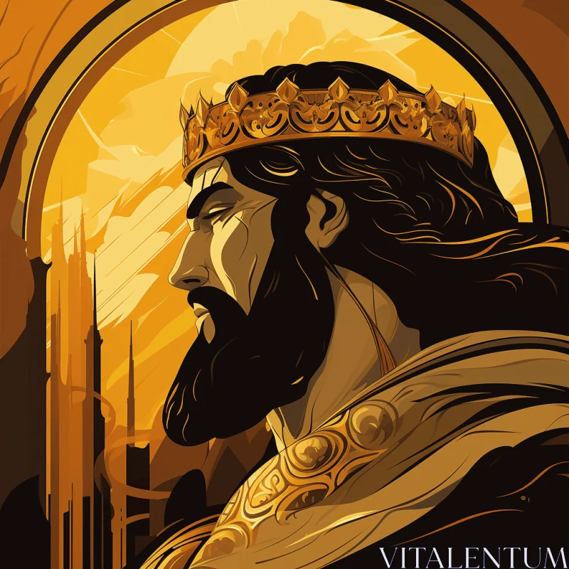 The King of Kings: Majestic Poster Art Illustration AI Image