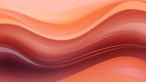 Dynamic Abstract Background with Orange and Pink Wavy Lines