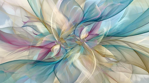 Ethereal Fractal Flowers in Pastel Hues