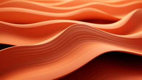 Abstract 3D Render of Wavy Surface - Seascape Inspiration