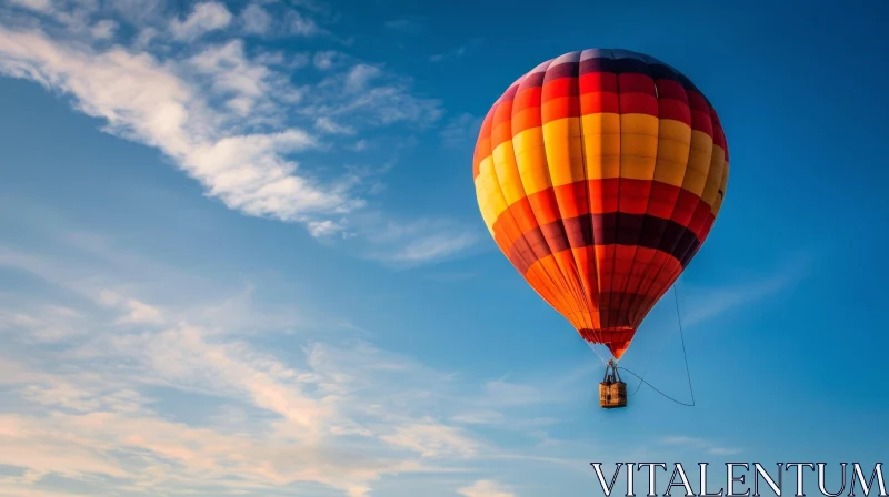 Colorful Hot Air Balloon Adventure in the Sky AI Image