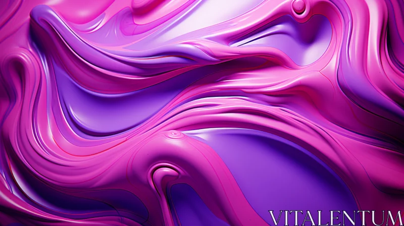 Intricate 3D Abstract Shape Illustration with Vibrant Colors AI Image