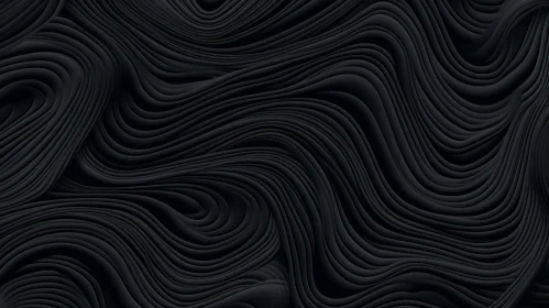 Elegant Black and White Abstract Wavy Surface