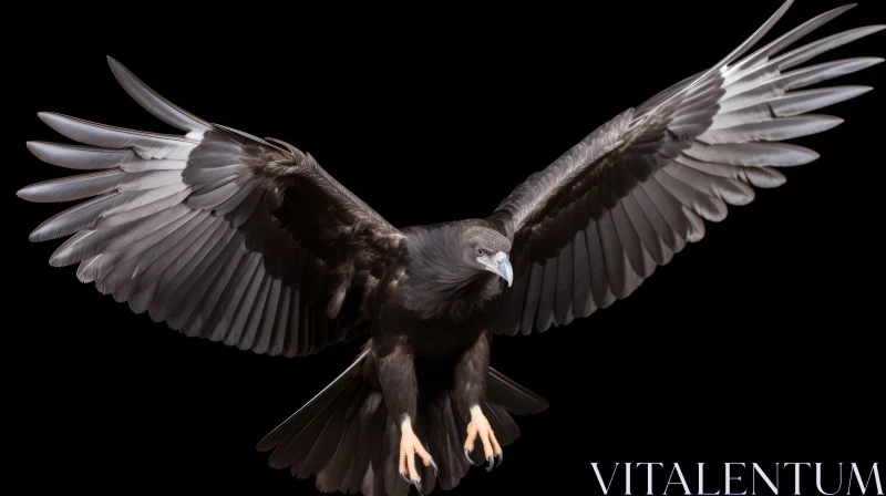 Majestic Wedge-tailed Eagle in Flight AI Image