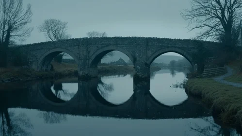 Majestic Stone Bridge over Still River