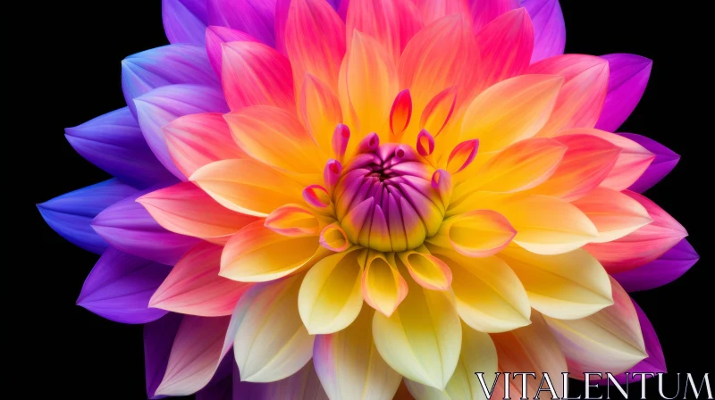 Exquisite Dahlia Flower Photography AI Image