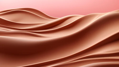 Ethereal 3D Render of Smooth Flowing Surface