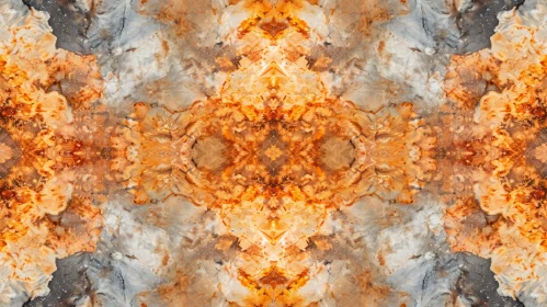 Colorful Mineral Kaleidoscope Pattern - Abstract Design Element