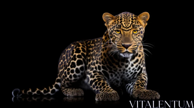 Black Panther - Melanistic Leopard in Africa and Asia AI Image