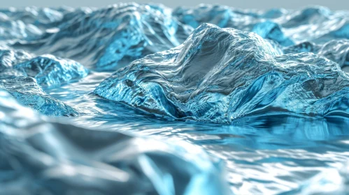 Intense 3D Sea Rendering: Dynamic Waves in Deep Blue