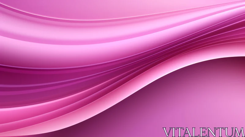 Pink Waves Gradient Background AI Image