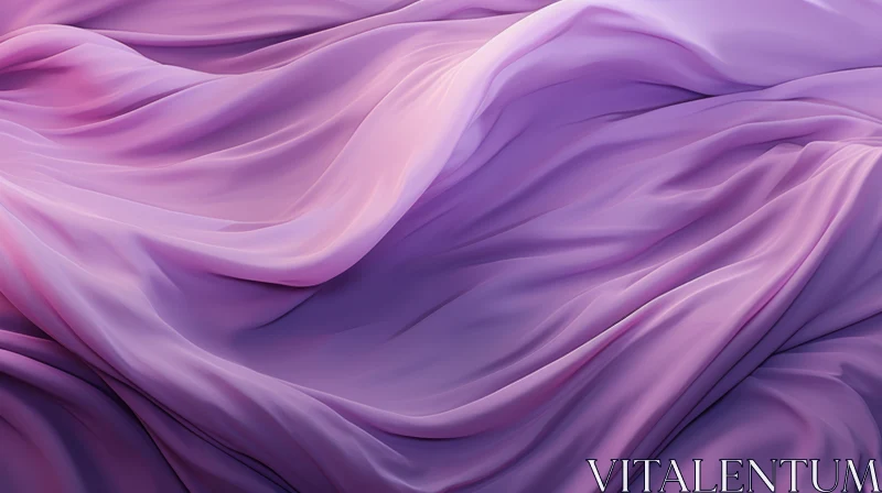 Elegant Purple Silk Fabric Waves | Textures Collection AI Image