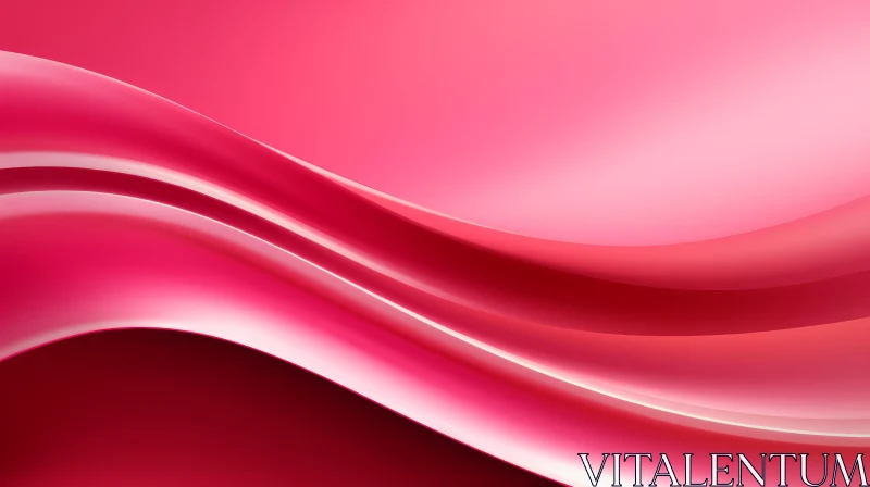 Pink Waves Gradient Abstract Background AI Image