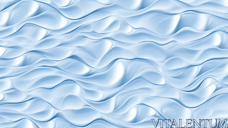 Blue Waves Seamless Pattern | Calming Background Design AI Image