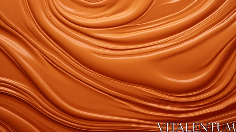 Orange Gradient 3D Render Abstract Texture AI Image