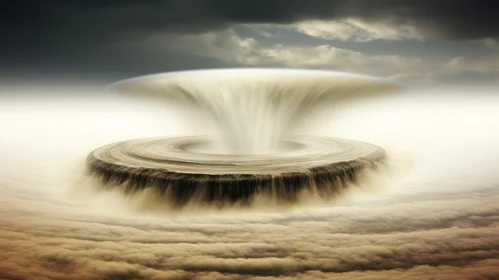Mysterious Swirling Vortex in the Sky | Nature Digital Art
