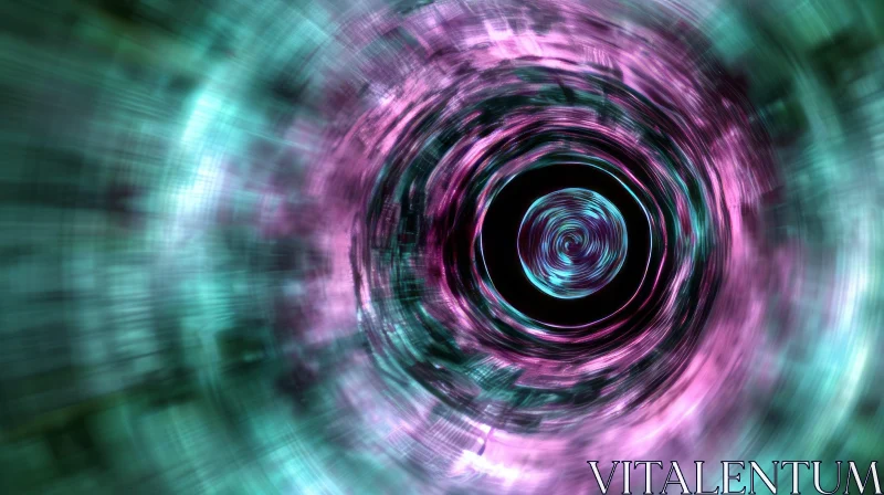 Swirling Vortex Abstract Art Image AI Image