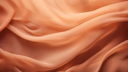 Peach-Colored Silk Fabric Texture for Design Projects