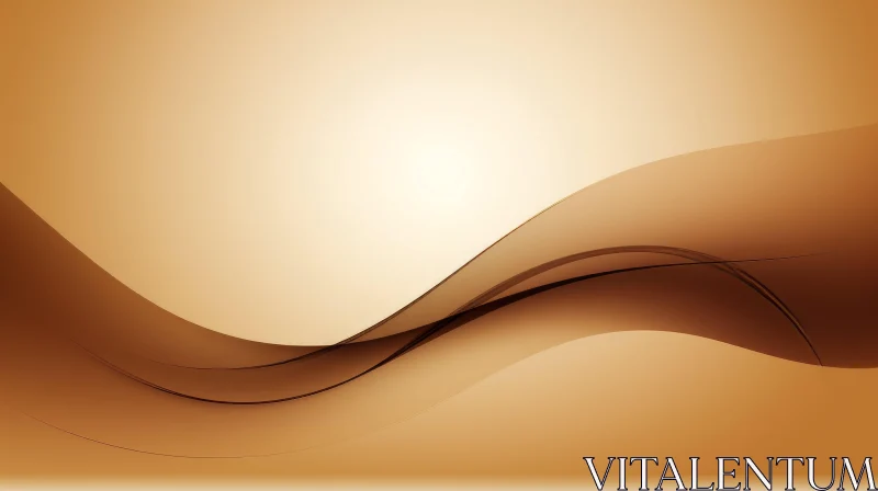 Smooth Abstract Gradient Background in Brown and Yellow AI Image