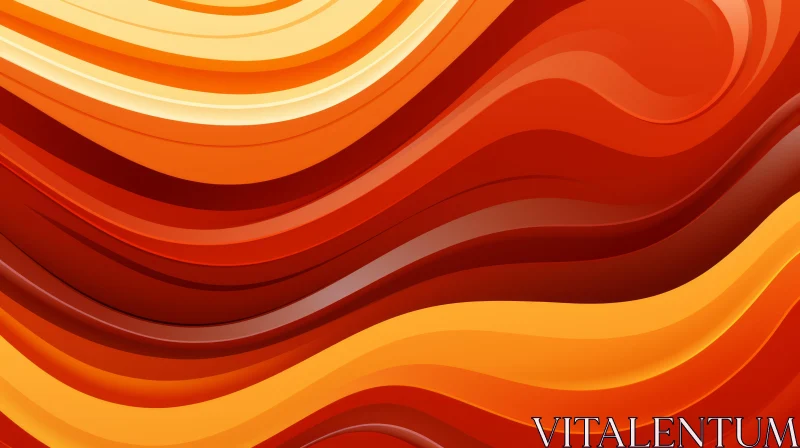 Colorful 3D Abstract Wavy Background AI Image