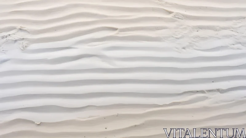 Tranquil Sand Dune with Wind-Carved Waves AI Image