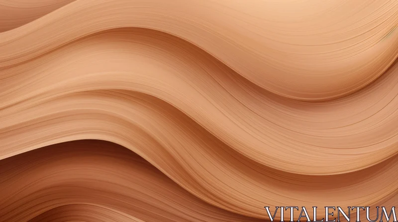 Brown Waves Background | Abstract Design AI Image