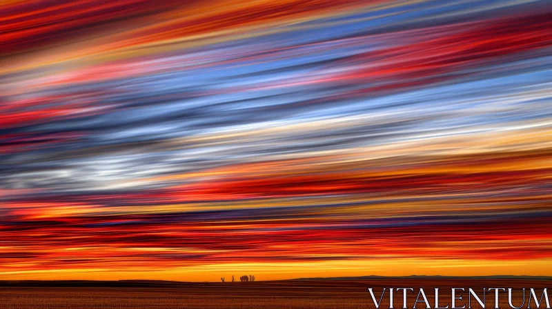 Golden Sunset Landscape Photography AI Image