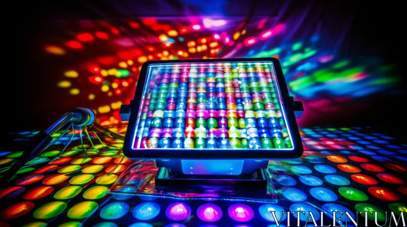 Colorful Disco Ball and Lights Photo AI Image