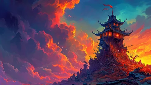 Enchanting Fantasy Landscape Digital Painting