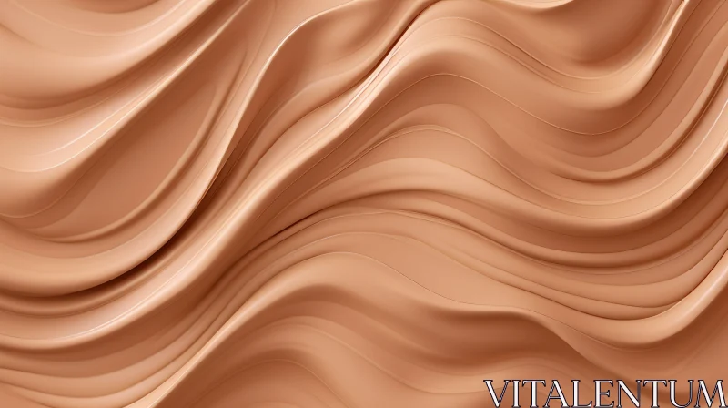 Smooth Beige Liquid Foundation with Creamy Texture | Close-up View AI Image