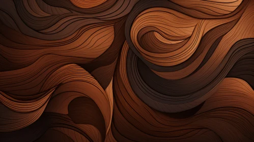 Intriguing 3D Wavy Surface Illustration