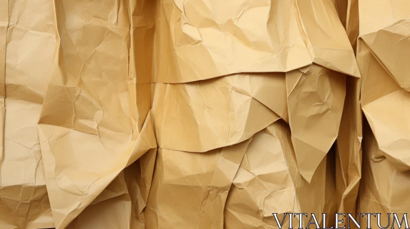 Intricate Brown Paper Bag Pattern | Abstract Art AI Image