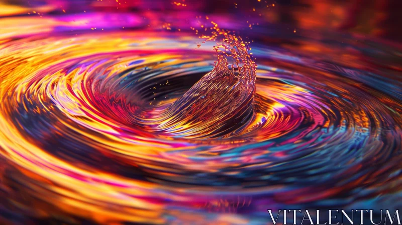 Enigmatic 3D Whirlpool Artwork AI Image