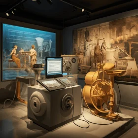 Captivating Museum Exhibit: Intricate Machinery and Mesmerizing Picture