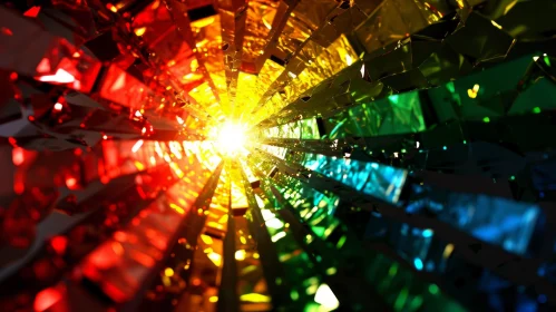 Colorful Spiral Glass Sphere | Abstract Art