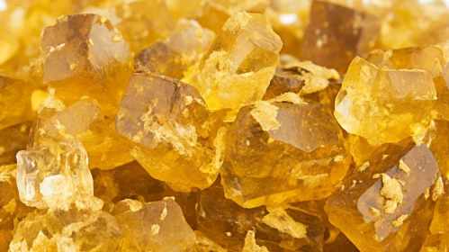 Organic Arrangement of Light Yellow Sugar Crystals