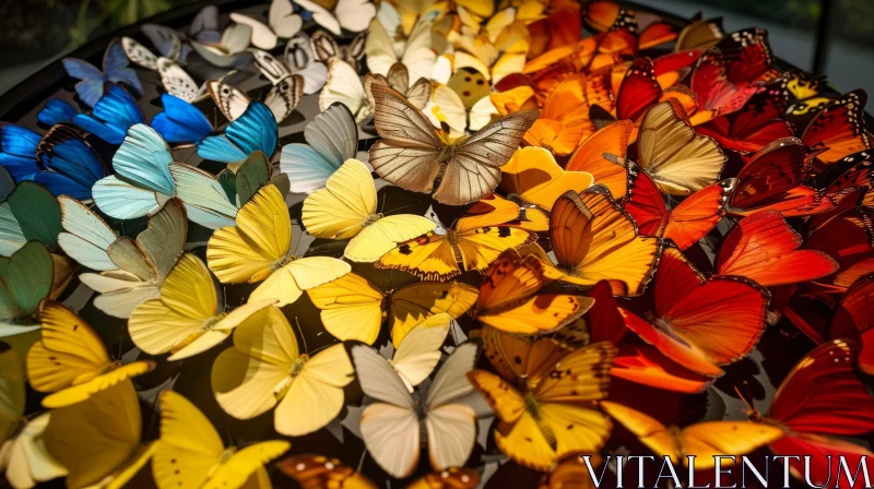 Colorful Butterfly Wings Close-up AI Image
