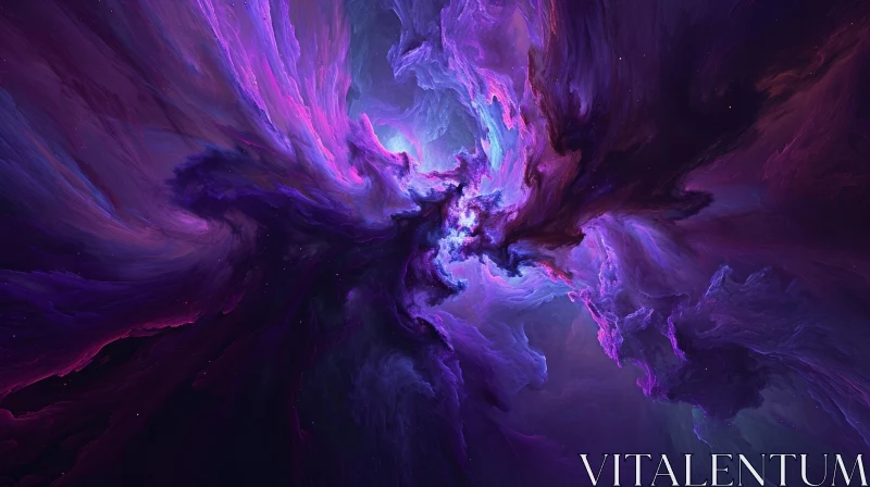Enigmatic Nebula: A Captivating Interstellar Display AI Image