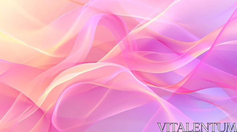 Pastel Abstract Background: Pink, Purple, Yellow Gradient AI Image