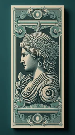 Neoclassical Greek Lady Playing Card - Artistic Design