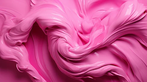 Pink Swirling Liquid Vortex - Abstract Art
