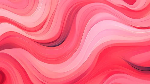 Red and Pink Abstract Waves Background