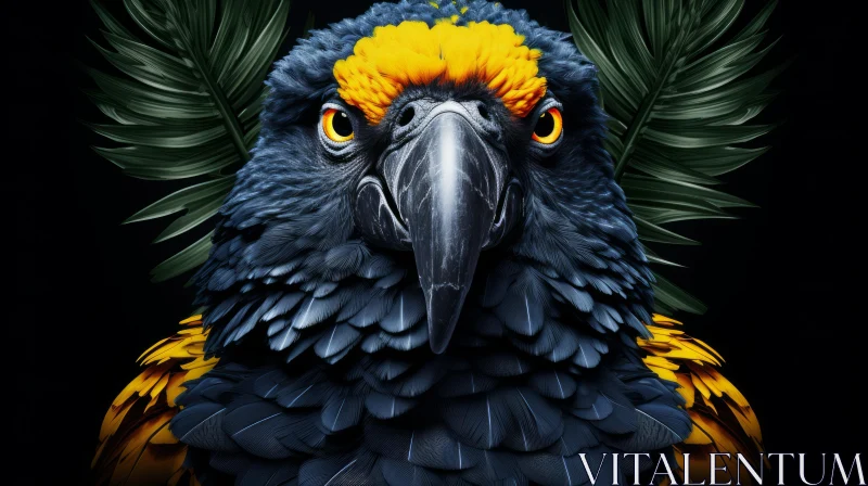 Colorful Parrot Photography: Close-up Shot with Vibrant Feathers AI Image