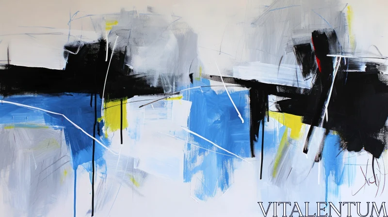 Vivid Modern Abstract Painting - Contemporary Artwork AI Image