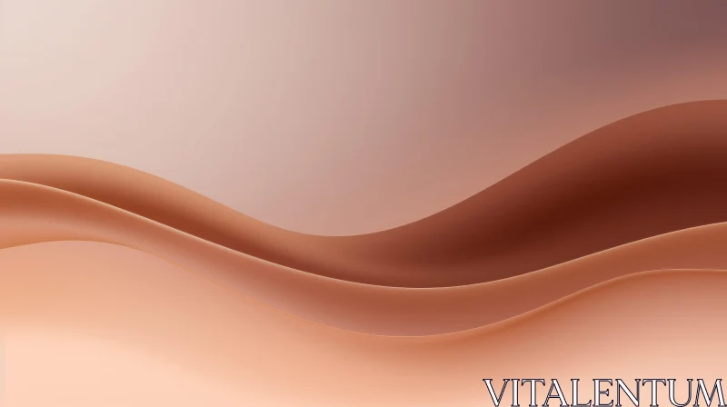 Flowing 3D Surface: Abstract Gradient Art AI Image