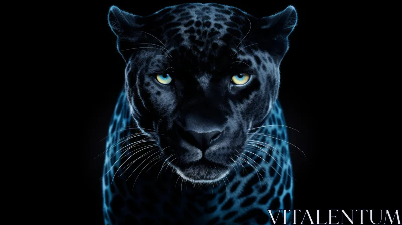 Black Panther Digital Painting | Realistic Wildlife Art AI Image